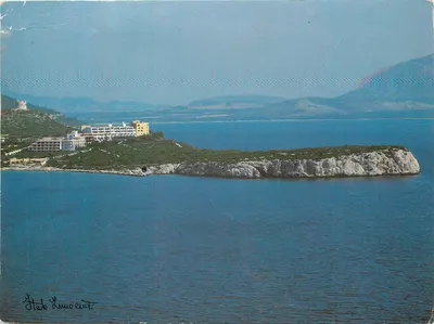 Bilhete postal moderno Conhecer a Sardenha Alghero Porto Conte