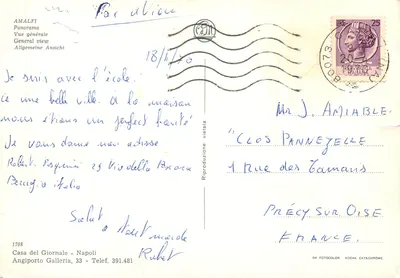 Amalfi — Widok ogólny — Casa del Giornale, Napoli — Rewers