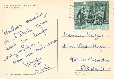 Valle d'Aosta - Pila m. 1800 — Chalet Słońca — Wyd. Escl. Capurso - Quart (Aosta) — Rewers
