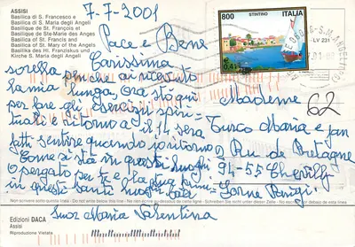 Assisi — Bazylika Świętego Franciszka i Bazylika Świętej Maryi Aniołów — Wydawnictwo DACA — Rewers