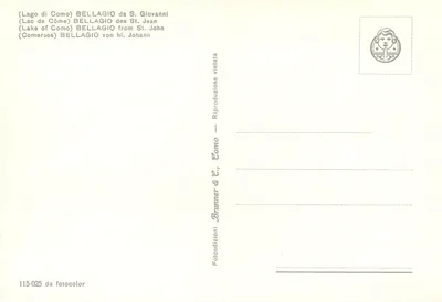 BELLAGIO — Lago di Como — Brunner & C., Como 115-025 — Rewers