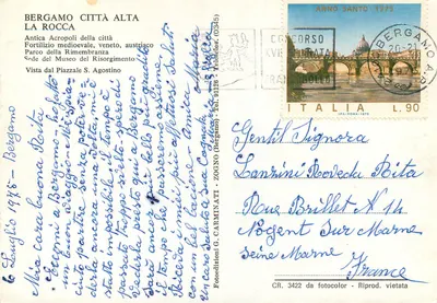 Bergamo — A Rocca — Bergamo — Verso
