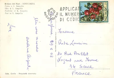 Kościół św. Ampelio — Bordighera — wyd. Gieffe — Rewers