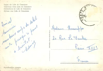 Piazza Matteotti — Viale Lungomare — Viale Colombo — Camaiore — Verso