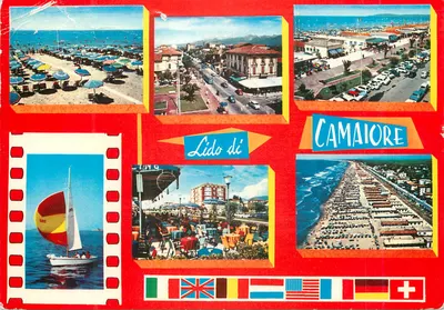 Lido di Camaiore — vista panorâmica — Rotafoto Milano