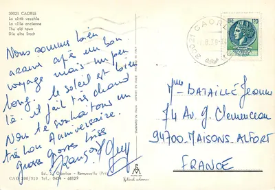 Caorle - La città vecchia — Ed. S. Odorico - Ramuscello (PN) n° CAO 200/319 — Verso