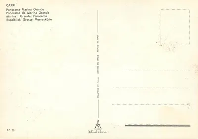 Capri — Marina Grande — Milasdo Dep. — Rewers