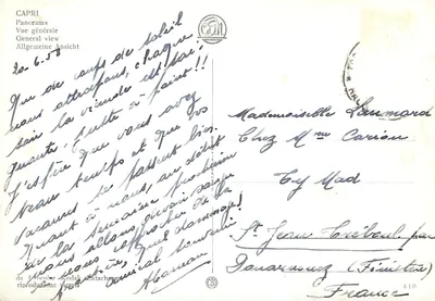 Capri — Vista geral — Editor C.d.I. n°410 — Verso