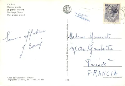 Capri — Marina grande — Casa del Giornale - Napoli, n° 403 — Rewers