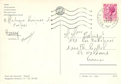 Jaskinia Niebieska — Kapry — Casa del Giornale, Neapol — Rewers