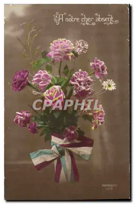 Arranjo de rosas e flores — À nosso querido ausente — Patriotic 1074