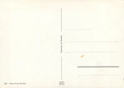 Mapa Szwajcarii — mapa kantonów z herbami — Wydawnictwo Deriaz Baulmes n°106 — Rewers
