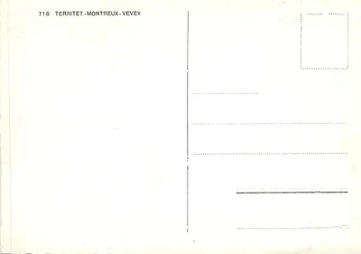 Panoramiczny widok Montreux — teren Territet — wydawca Territet-Montreux-Vevey, n°718 — Rewers