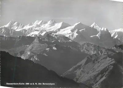 Stanserhorn-Kulm 1900 m acima do nível do mar — As Alpes Bernais — Verlag Globetrotter G.m.b.H., Luzern