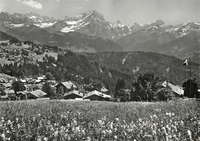Panorama sobre os Muverans - Villars-Chesières — Photoglob-Wehrli AG, Zürich, n° 9848