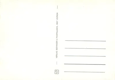 Monte Rosa — widok z Cardada w Centiovalli — Verlag Pampalucher & Beringer, Zurich — Rewers
