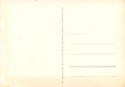 Altdorf, monumento comemorativo — V 2630 — editor Verlag Pampalunger & Beringer, Zurique — Verso