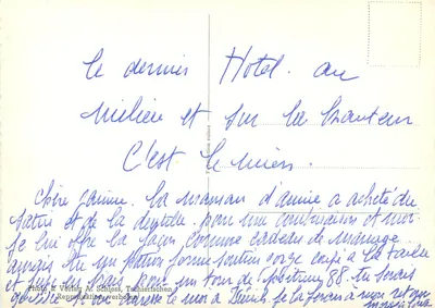 Tschierietschen 1400 m — Kurort letni i zimowy — Photo & Verlag A. Schiess, nr 287 — Rewers