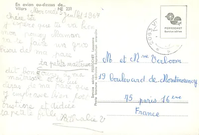 Vilars — luchtfoto — PERROCHEL Luchtvaart NE 231 — Achterkant