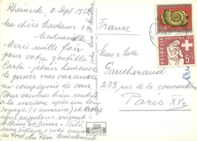 Rheineck z Starym Rynkiem i Jezioro Konstancja — widok z powietrza — foto Gross, St. Gallen — Rewers