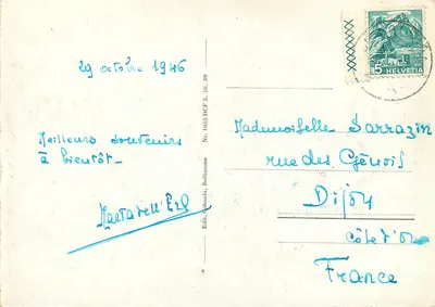 Bellinzona, Zamek Svitto — n° 109 — Wyd. Colombo, Bellinzona — Rewers