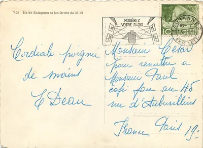 Ilha de Salagnon e os Dentes do Meio — 721 — editor desconhecido — Verso