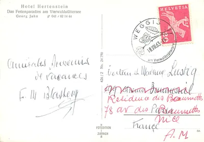 Hotel Hertenstein — Das Ferienparadies am Vierwaldstättersee — FOTEDITION ZURICH — Verso