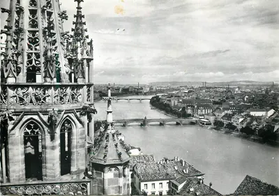Basel — vista do Münster — editor não identificado, n° de série 623
