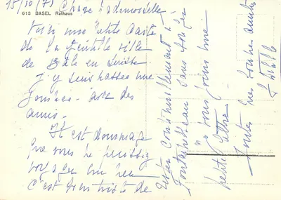 Rathaus w Bazylei — widok na plac — wydawca 613 — Rewers