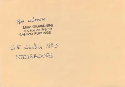 Concurso Tele « Encontre a Cidade Escondida » — Suíça, 30.7.91 — Helvetia — Verso