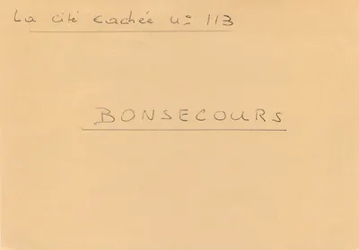 Bonsecours — Konkurs Tele 7 Jours — Helvetia — Rewers
