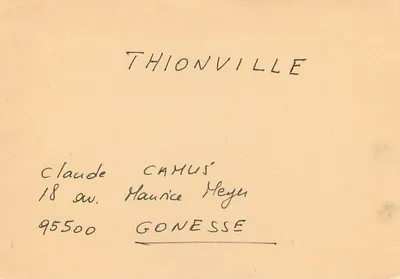 Concurso Tele 7 Dias — Thionville — Helvetia — Verso