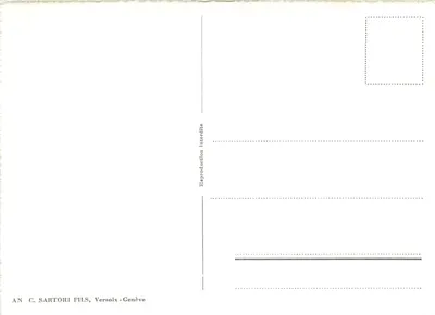 Genewa — Efekt nocy — C. Sartori Fils, Versoix-Geneva, nr 334 — Rewers