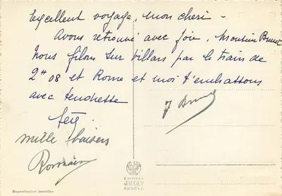 Lausanne — Vista sulla Città e sulla Cattedrale — Edizioni Jaeger, n° 8415 — Verso