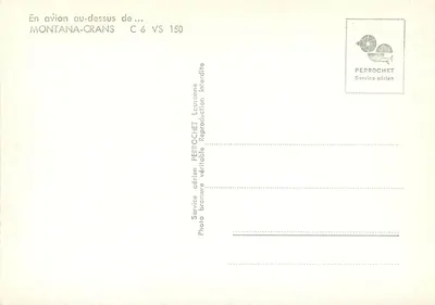 Montana-Crans — widok z powietrza — PERROCHET Service aérien — Rewers
