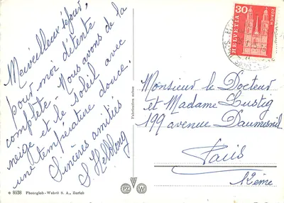 Montana — Pamiątka z Montana — Photoglob-Wehrli S.A., Zurych — Rewers