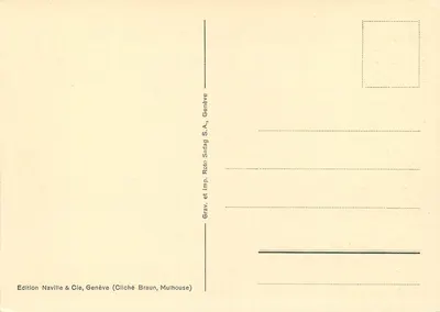 De Maagd met het vis — Raphael — Uitgave Naville & Cie, Genève, n°140 — Achterkant