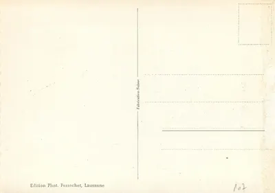 Zermatt i Matterhorn — widok panoramiczny — S.813 — Rewers
