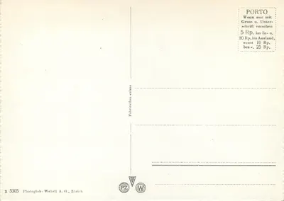 Zurych. Seefeldquai — widok na jezioro z jachtami — Photoglob-Wehrli A.G., Zurych, nr X 5305 — Rewers