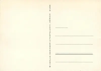 Zurigo. Am Utoquai — vista del lago con velieri — editore Verlag Beringer & Pampalinger, Zurigo — Verso