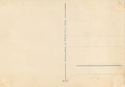 Zurich. Uniwersytet — widok na główny budynek z kopułą — wydawca Wilhelm Pleyer, n° 54 — Rewers