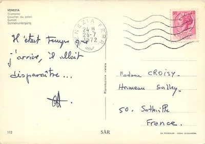 Wenecja — zachód słońca nad Wielkim Kanalem — SAR nr 112 — Rewers