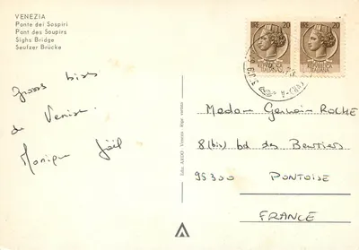 Wenecja — Most Szeptów — Ediz. ARDO — Rewers