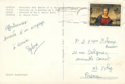 Wenecja - Widok z bazyliki św. Marka - Wydawnictwo Quadrifoglio — Rewers