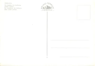 Verona — Grobowiec Julii — Bruno Ferrari, n°6 — Rewers