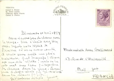 Verona — Castelo de São Pedro — Bruno Ferrari, Verona — Verso