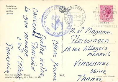 Colata lavica — Colata lavica — Casa del Giornale - Napoli — Verso