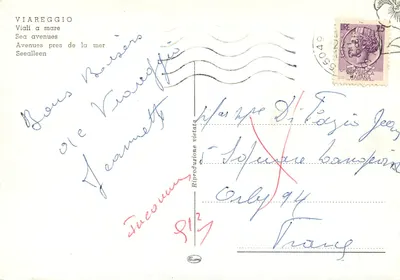 Viareggio — Viali a mare — Editora: Edizioni Bologna — Verso