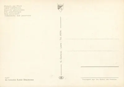 Ventimiglia — widok panoramiczny — G. Costanza, n° 69296 — Rewers