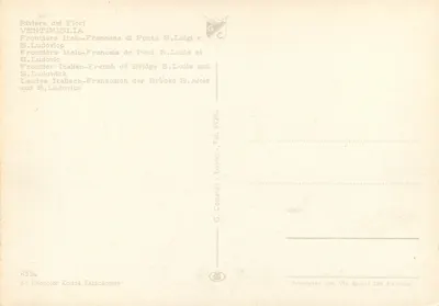 Ventimiglia — granica włosko-francuska most S. Louis — G. Costanza — Rewers